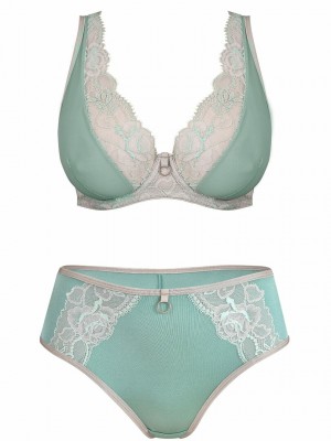 Микрофибърни бразилиани в цвят мента 19074