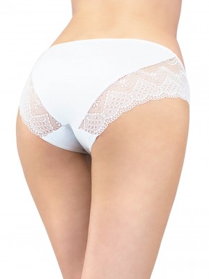 Бикини с дантела в цвят екрю ALICJA 07001