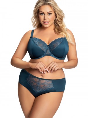 Макси сутиен с полуподплатени чашки в син цвят K686