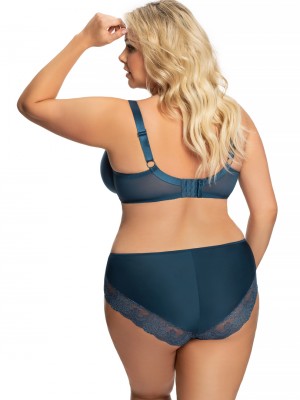 Макси сутиен с полуподплатени чашки в син цвят K686