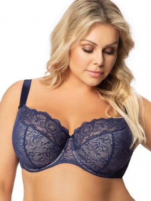 Сутиен с полуподплатени чашки в син цвят K357 BLANCA