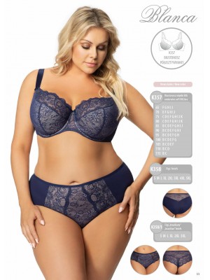 Бикини с дантела в син цвят K358 BLANCA