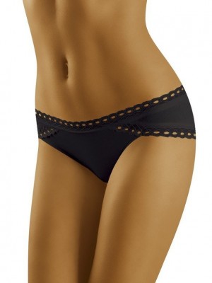 Памучни бикини в черен цвят ECO-NI