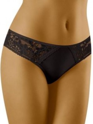 Бикини с дантела в черен цвят ECO-TU