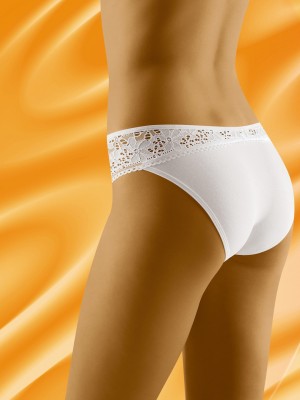 Бикини с дантела в бял цвят ECO-TU