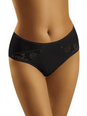 Бикини с дантела в черен цвят ECO-ZI