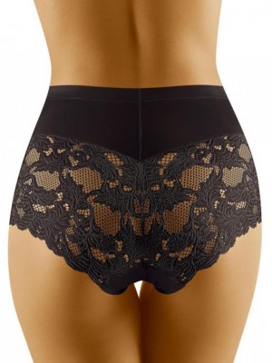 Бикини с висока талия в черен цвят SLIMEA