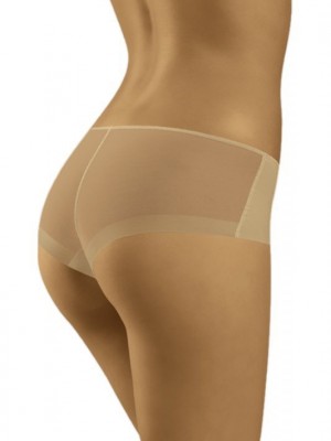 Бикини с тюл в бежов цвят EVITA