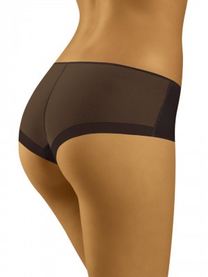 Бикини с тюл в черен цвят EVITA