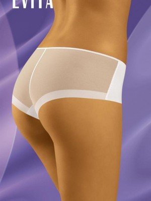 Бикини с тюл в бял цвят EVITA