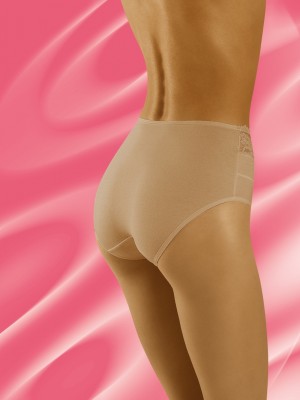 Памучни бикини в бежов цвят ECO-HI