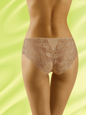 Дантелени бикини в бежов цвят DEVA
