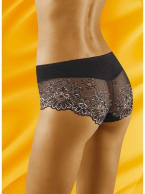 Бикини с дантела в черен цвят ECO-ZU