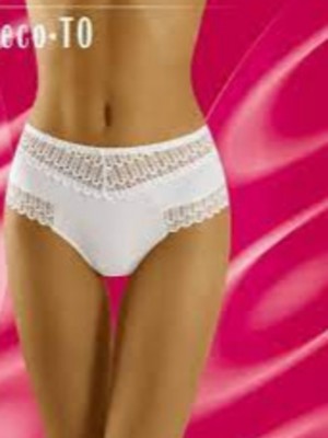 Памучни бикини в бял цвят ECO-TO