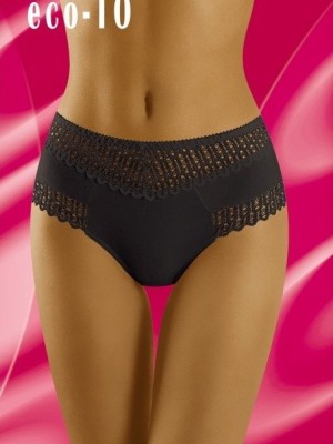 Памучни бикини в черен цвят ECO-TO