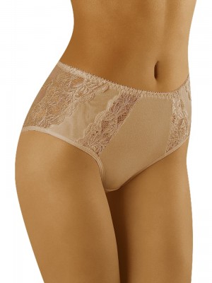 Памучни бикини в бежов цвят ECO-VU