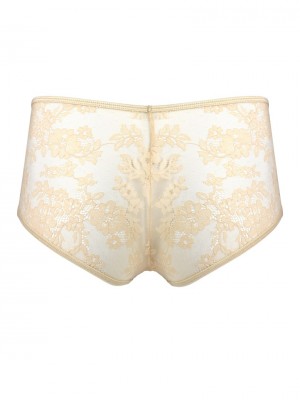 Бикини с дантела в бежов цвят 2106 