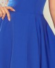 Елегантна миди рокля в син цвят 114-12, Numoco, Дрехи - Complex.bg