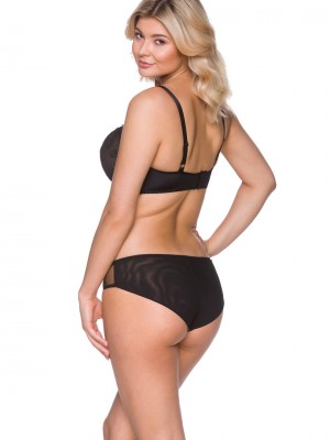 Бикини с дантела в черен цвят 148