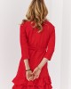 Къса дамска рокля в червен цвят FK614, FASARDI, Къси рокли - Complex.bg