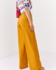 Широк дамски панталон в оранжев цвят 05036, FASARDI, Панталони - Complex.bg