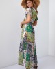 Дълга дамска рокля в зелен цвят FG646, FASARDI, Дълги рокли - Complex.bg