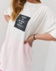 Широка дамска тениска в цвят крем 22034, FASARDI, Блузи / Топове - Complex.bg