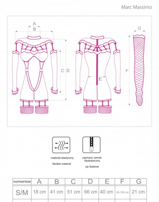 Еротично целокупно боди в черен цвят Sakura, CoFashion, Бельо - Complex.bg