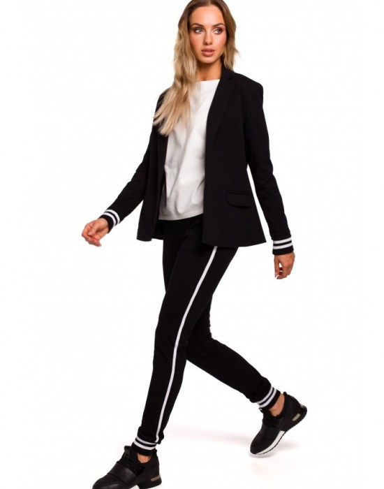 M459 Blazer with striped ribbed cuffs - black, MOE, Дрехи - Complex.bg