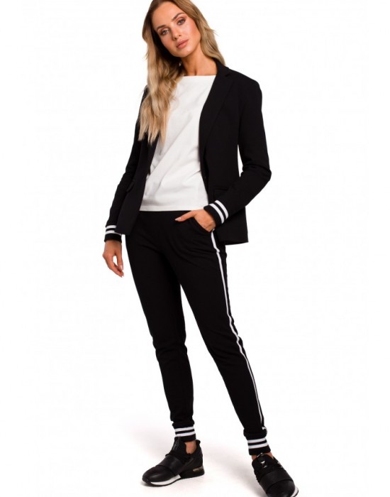 M459 Blazer with striped ribbed cuffs - black, MOE, Дрехи - Complex.bg