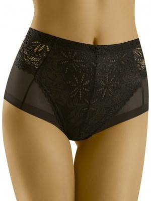 Бикини с висока талия в черен цвят HOTY