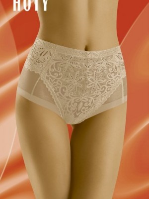 Бикини с висока талия в бежов цвят HOTY