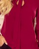 Дамска блуза с дълъг ръкав в цвят бордо 140-12, Numoco, Блузи / Топове - Complex.bg