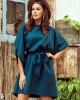 Широка рокля в тъмнозелен цвят 287-2, Numoco, Миди рокли - Complex.bg