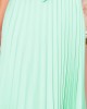 Елегантна миди рокля с къс ръкав в цвят мента 311-9, Numoco, Миди рокли - Complex.bg