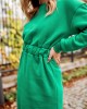 Спортна рокля с дълги ръкави в зелен цвят FI719, FASARDI, Къси рокли - Complex.bg