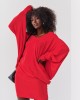 Къса рокля с дълъг ръкав в червен цвят FG632, FASARDI, Дрехи - Complex.bg
