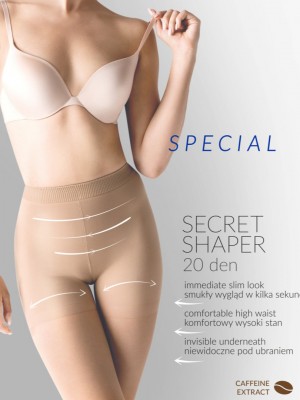 Моделиращи чорапогащи в бежов цвят SECRET SHAPER 20-5 BEIGE