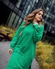 Спортна рокля с дълъг ръкав в зелен цвят FI725, FASARDI, Миди рокли - Complex.bg