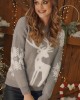 Дамски коледен пуловер в сив цвят 383163, FASARDI, Пуловери - Complex.bg
