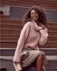 Широк дамски пуловер в розов цвят 321110, FASARDI, Пуловери - Complex.bg