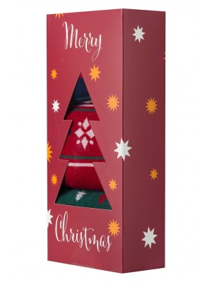 Коледни чорапи в кутия - 3 чифта