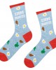 Цветни чорапи в син и червен цвят, SOXO, Къси чорапи - Complex.bg