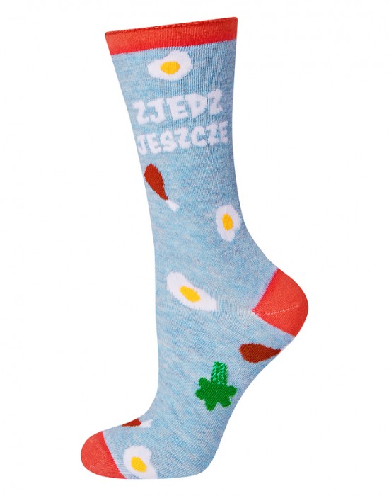 Цветни чорапи в син и червен цвят, SOXO, Къси чорапи - Complex.bg