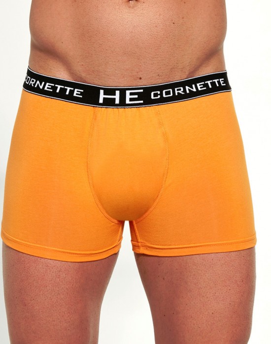 Мъжки боксерки в оранжев цвят High Emotion, Cornette, Мъжко бельо - Complex.bg