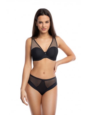 Сутиен с полуподплатени чашки в черен цвят HERA 1124