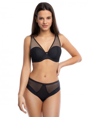 Сутиен с полуподплатени чашки в черен цвят HERA 1124
