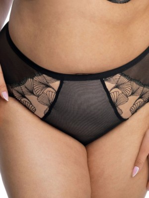 Бикини с висока талия в черен цвят FILIPA 1130 