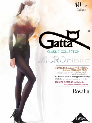 Микрофибърен чорапогащник в цвят графит Rosalia 40 DEN GRAFIT-5