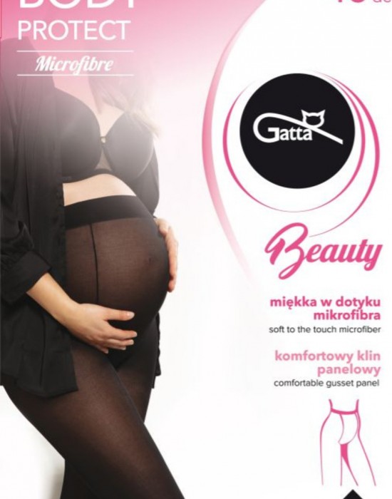 Чорапогащи за бременни в черен цвят BODY PROTECT - 40 DEN, Gatta, Бременни - Complex.bg